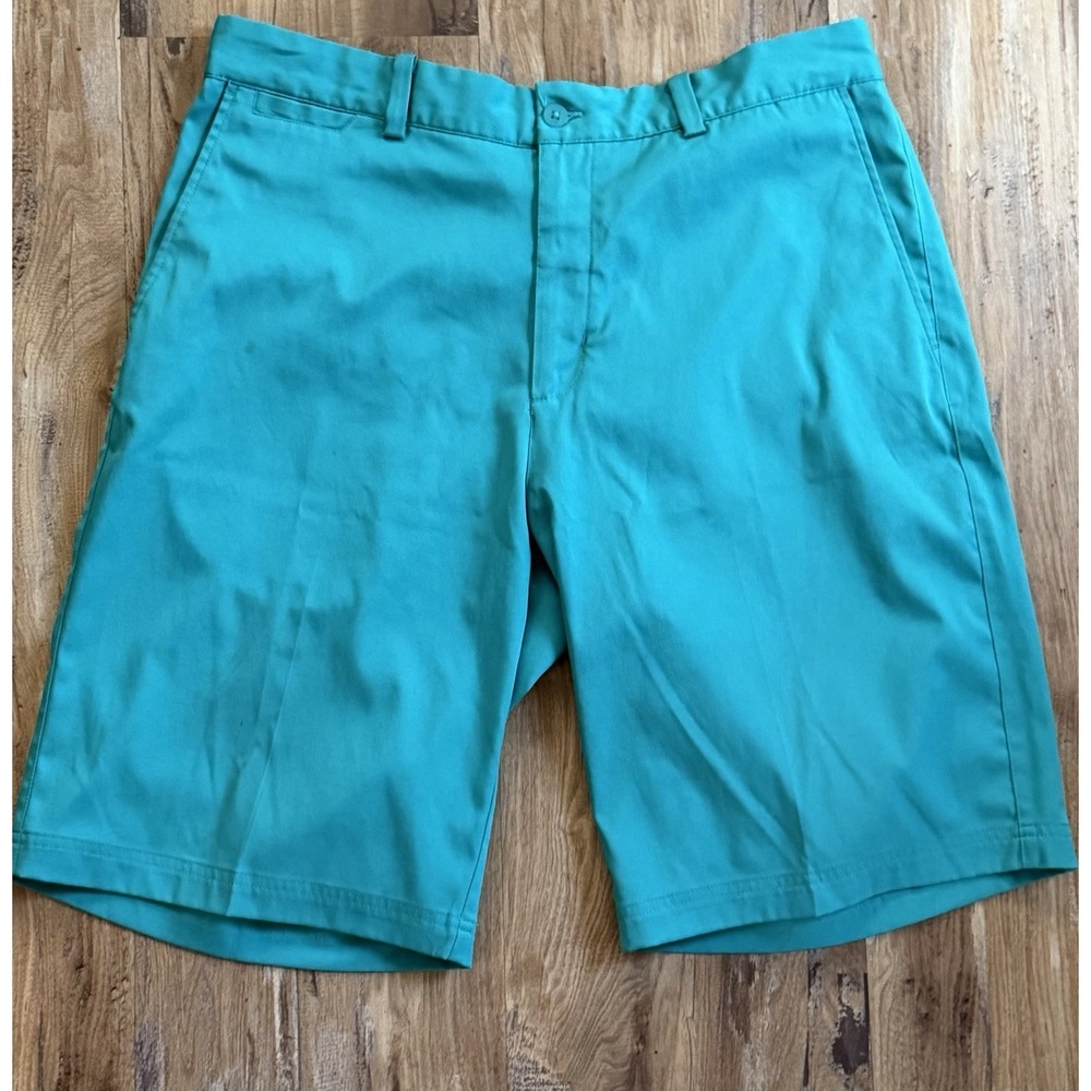 Nike Men's Standard Fit Dri-Fit Golf Shorts Teal Color Multi Pockets Size 34"